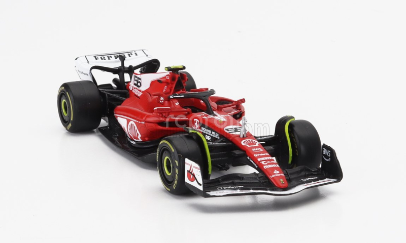 Bburago Ferrari F1  Sf-23 Team Scuderia Ferrari N 55 Las Vegas Usa Gp 2023 Carlos Sainz 1:43 Červená Bílá Černá
