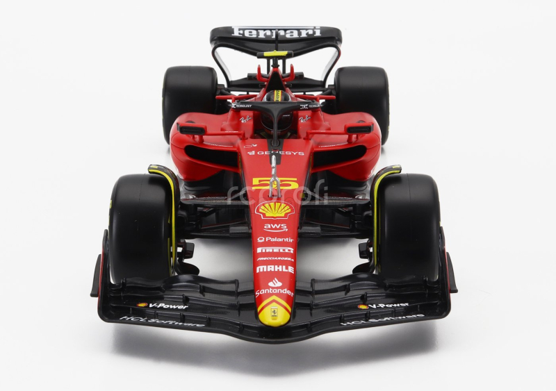 Bburago Ferrari F1  Sf-23 Team Scuderia Ferrari N 55 Pole Position 3rd Monza Italy Gp 2023 Carlos Sainz 1:18 Červená Černá Žlutá