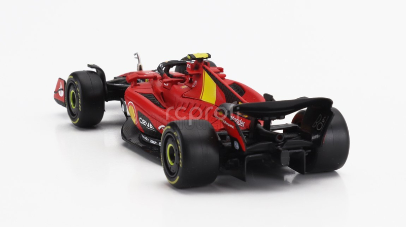 Bburago Ferrari F1  Sf-23 Team Scuderia Ferrari N 55 Pole Position 3rd Monza Italy Gp 2023 Carlos Sainz 1:43 Červená Černá Žlutá