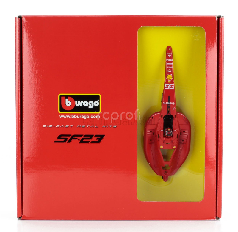 Bburago Ferrari F1  Sf-23 Team Scuderia Ferrari N 55 Season 2023 Carlos Sainz 1:24 Červená Černá