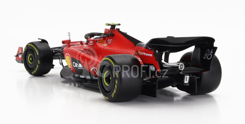 Bburago Ferrari F1  Sf-23 Team Scuderia Ferrari N 55 Season 2023 Carlos Sainz - Exclusive Carmodel 1:18 Červená Černá