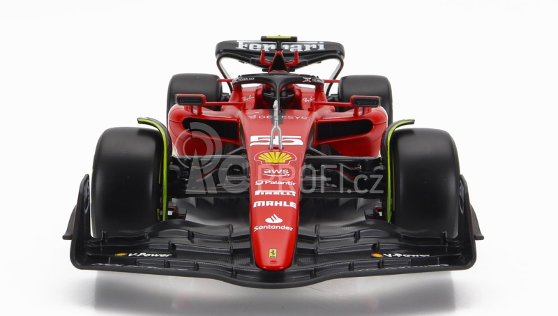 Bburago Ferrari F1  Sf-23 Team Scuderia Ferrari N 55 Season 2023 Carlos Sainz - Exclusive Carmodel 1:18 Červená Černá