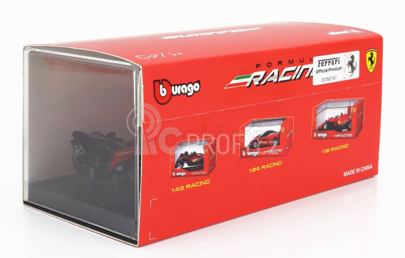 Bburago Ferrari F1 Sf-23 Team Scuderia Ferrari N 55 1:43, červená
