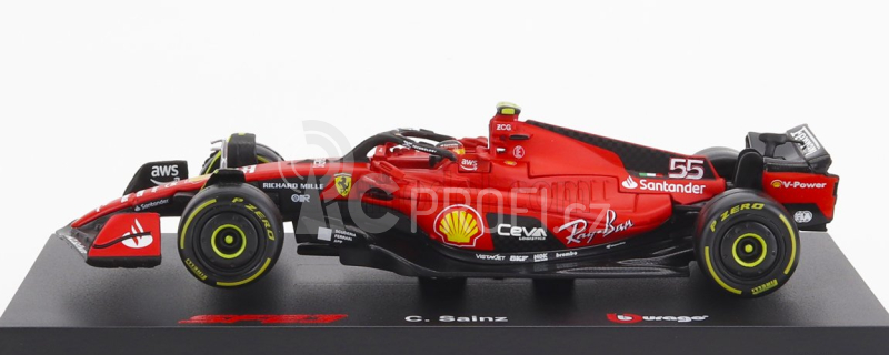 Bburago Ferrari F1 Sf-23 Team Scuderia Ferrari N 55 1:43, červená