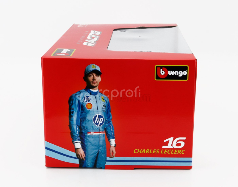 Bburago Ferrari F1  Sf-24 Team Scuderia Ferrari N 16 3rd Miami Gp 2024 Charles Leclerc 1:18 Červená Černá Světle Modrá