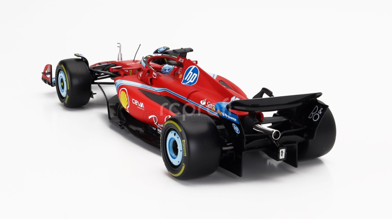 Bburago Ferrari F1  Sf-24 Team Scuderia Ferrari N 16 3rd Miami Gp 2024 Charles Leclerc 1:18 Červená Černá Světle Modrá