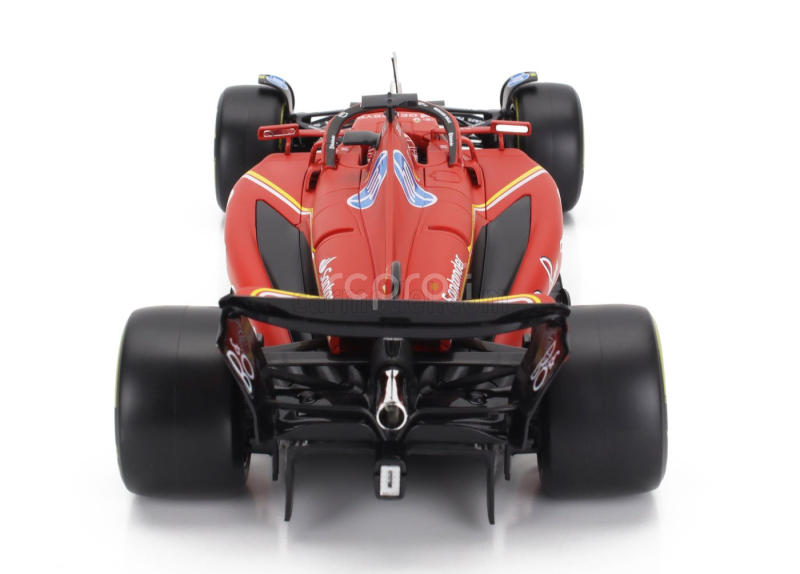 Bburago Ferrari F1  Sf-24 Team Scuderia Ferrari N 16 4th Emilia Romagna Imola Gp 2024 Charles Leclerc - Con Vetrina - With Showcase 1:18 Červená Černá