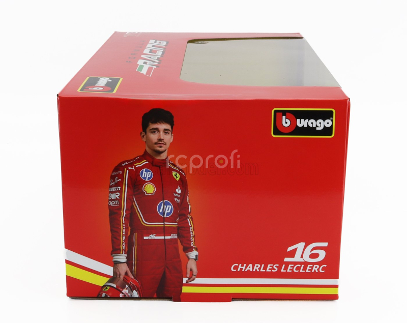 Bburago Ferrari F1  Sf-24 Team Scuderia Ferrari N 16 Season 2024 Charles Leclerc 1:18 Červená Černá
