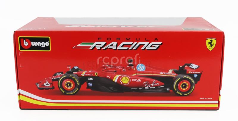 Bburago Ferrari F1  Sf-24 Team Scuderia Ferrari N 16 Season 2024 Charles Leclerc 1:18 Červená Černá