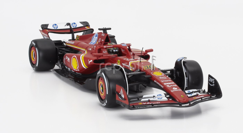 Bburago Ferrari F1  Sf-24 Team Scuderia Ferrari N 16 Winner Italy Monza Gp 2024 Charles Leclerc 1:18 Červená Bílá Černá