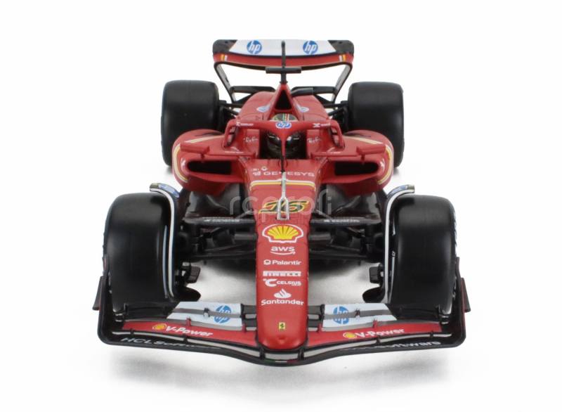 Bburago Ferrari F1  Sf-24 Team Scuderia Ferrari N 16 Winner Italy Monza Gp 2024 Charles Leclerc - Con Vetrina - With Showcase 1:18 Červená Bílá Černá