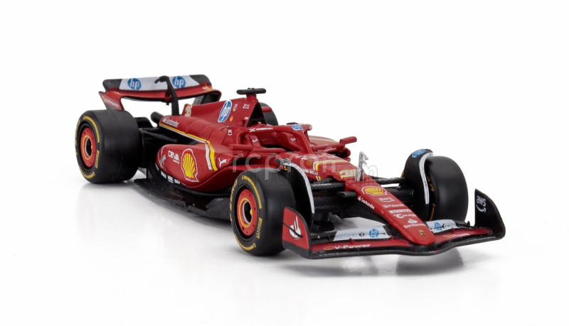 Bburago Ferrari F1  Sf-24 Team Scuderia Ferrari N 16 Winner Monaco Gp 2024 Charles Leclerc 1:43 Červená Černá