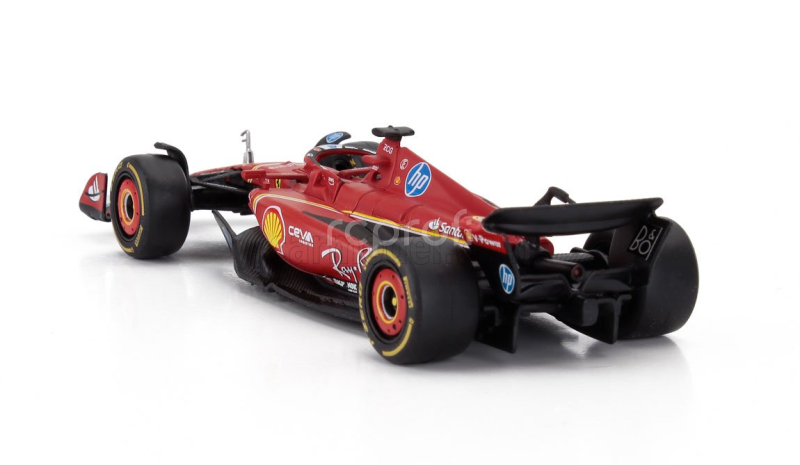 Bburago Ferrari F1  Sf-24 Team Scuderia Ferrari N 16 Winner Monaco Gp 2024 Charles Leclerc 1:43 Červená Černá
