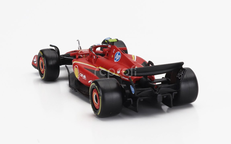 Bburago Ferrari F1  Sf-24 Team Scuderia Ferrari N 55 5th Emilia Romagna Imola Gp 2024 Carlos Sainz 1:43 Červená Černá
