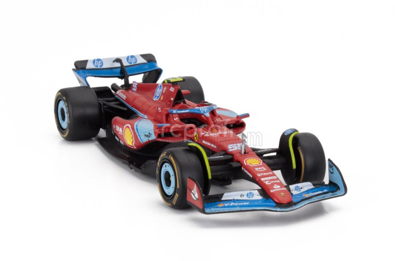 Bburago Ferrari F1  Sf-24 Team Scuderia Ferrari N 55 5th Miami Gp 2024 Carlos Sainz 1:43 Červená Černá Světle Modrá