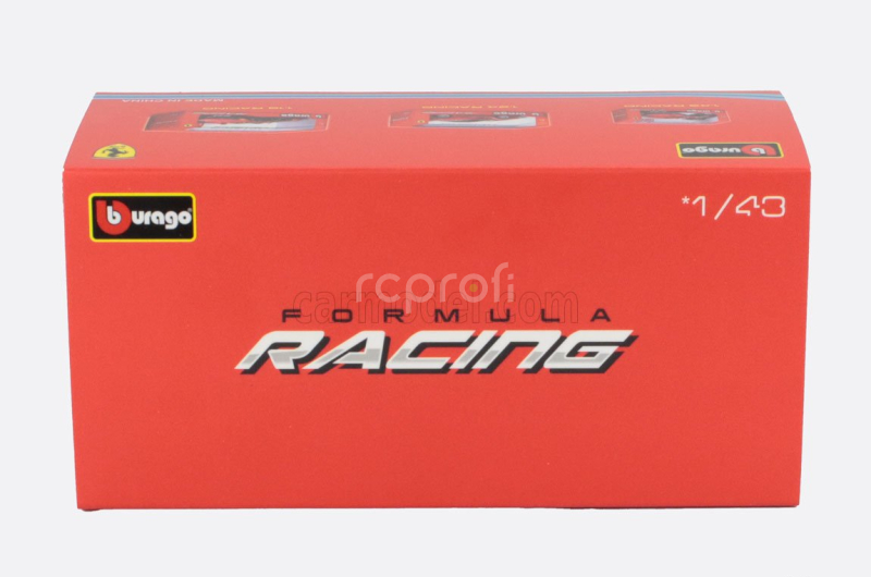 Bburago Ferrari F1  Sf-24 Team Scuderia Ferrari N 55 5th Miami Gp 2024 Carlos Sainz - With Pilot And Showcase 1:43 Červená Černá Světle Modrá