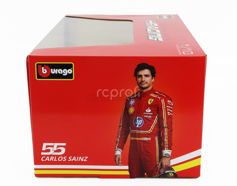 Bburago Ferrari F1  Sf-24 Team Scuderia Ferrari N 55 Season 2024 Carlos Sainz 1:18 Červená Černá