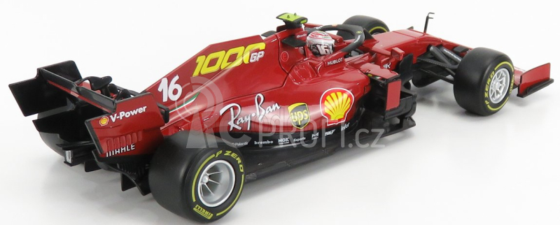 Bburago Ferrari F1  Sf1000 Team Scuderia Ferrari N 16 8th Toscana Gp Mugello 1000th Gp Ferrari F1 2020 C.leclerc 1:18 Mugello Red