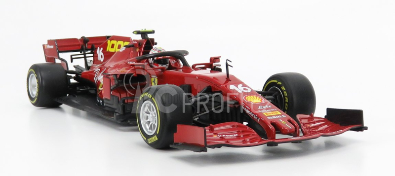 Bburago Ferrari F1  Sf1000 Team Scuderia Ferrari N 16 8th Toscana Gp Mugello 1000th Gp Ferrari F1 2020 C.leclerc 1:18 Mugello Red