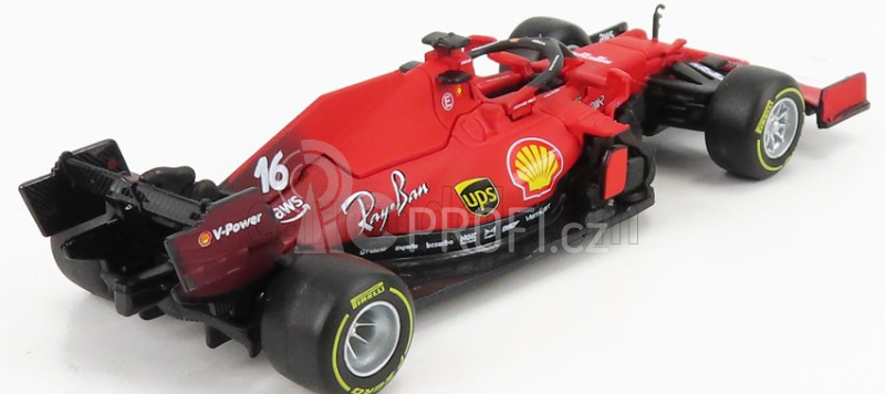 Bburago Ferrari F1 Sf21  Team Scuderia Ferrari Mission Winnow N 16 Season 2021 Charles Leclerc 1:43 Red