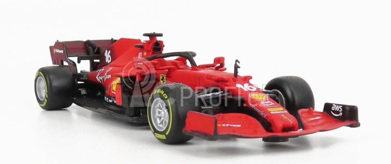 Bburago Ferrari F1 Sf21  Team Scuderia Ferrari Mission Winnow N 16 Season 2021 Charles Leclerc 1:43 Red