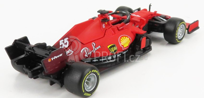 Bburago Ferrari F1 Sf21 Team Scuderia Ferrari Mission Winnow N 55 1:43, červená