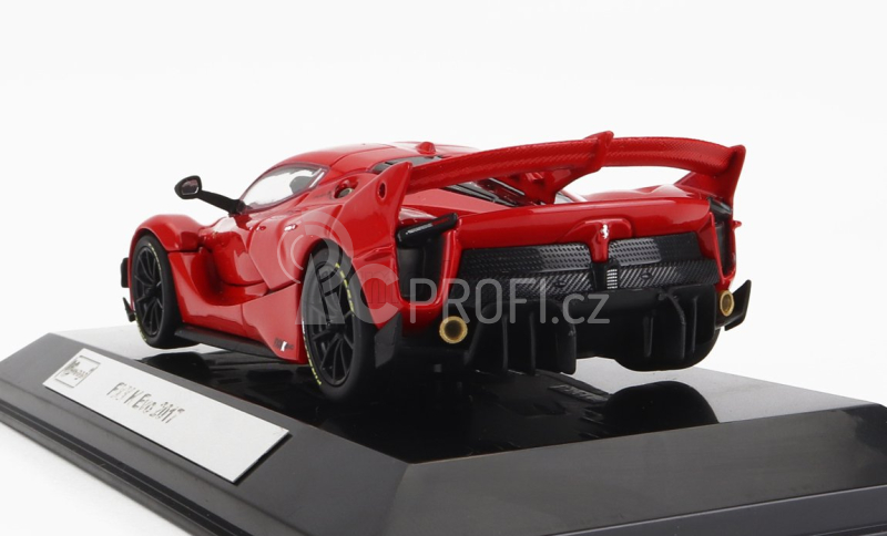 Bburago Ferrari Fxx-k Evo Hybrid 6.3 V12 1050hp 2017 - Con Vetrina - With Showcase - Exclusive Carmodel 1:43 Rosso Corsa Červená