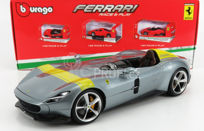 Bburago Ferrari Monza Sp1 2018 1:18 Silver