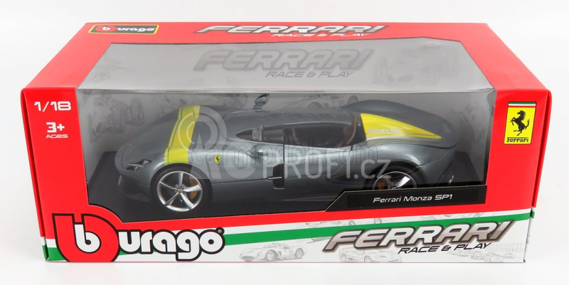 Bburago Ferrari Monza Sp1 2018 1:18 Silver