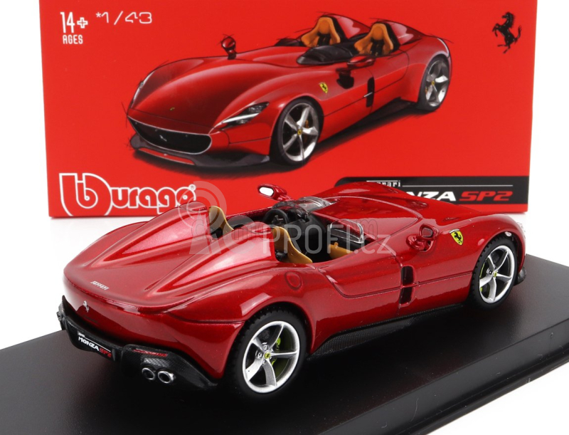 Bburago Ferrari Monza Sp2 2018 1:43 Red Met