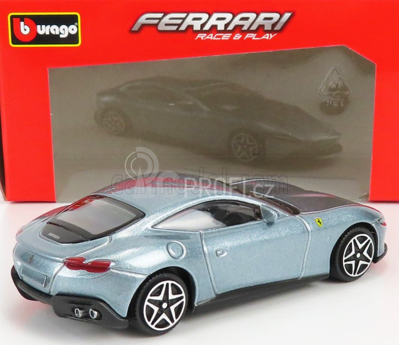 Bburago Ferrari Roma 1:43 stříbrná metalíza