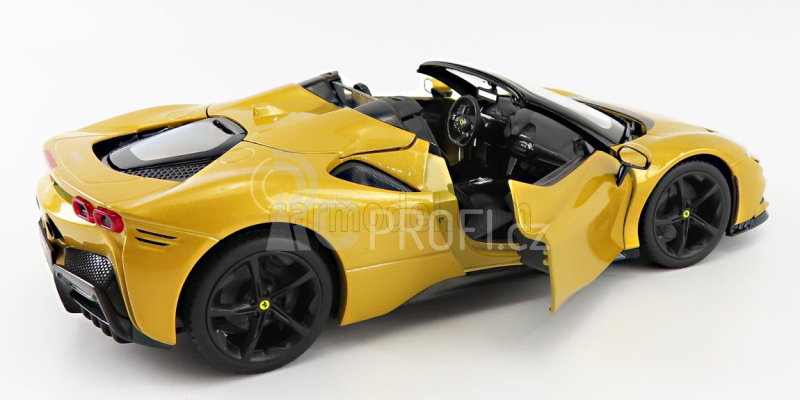 Bburago Ferrari SF90 Spider 1:18 žlutá metalíza