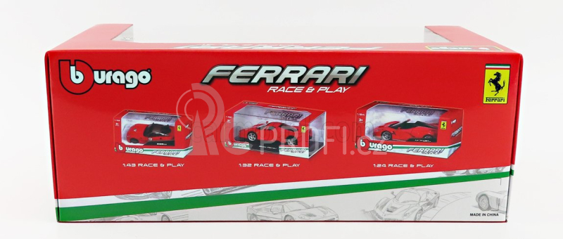 Bburago Ferrari SF90 Spider 1:18 žlutá metalíza