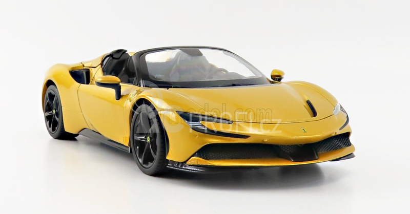 Bburago Ferrari SF90 Spider 1:18 žlutá metalíza
