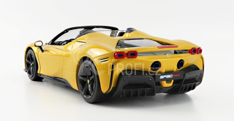 Bburago Ferrari SF90 Spider 1:18 žlutá metalíza