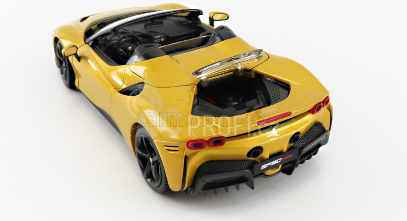 Bburago Ferrari SF90 Spider 1:18 žlutá metalíza