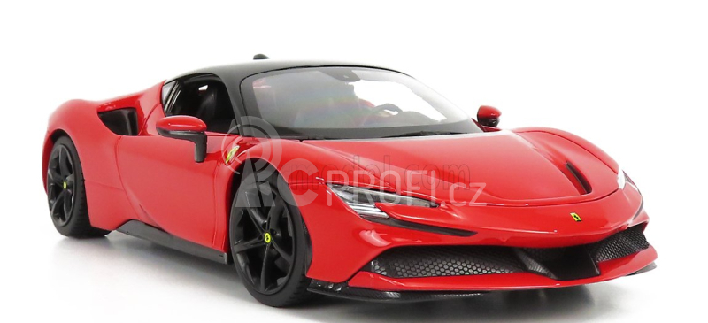 Bburago Ferrari Sf90 Stradale Hybrid 1000hp 2019 1:18 Červená Černá