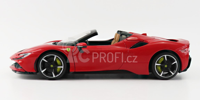 Bburago Ferrari Sf90 Stradale Hybrid Spider 1000hp Open 2020 1:18, červená