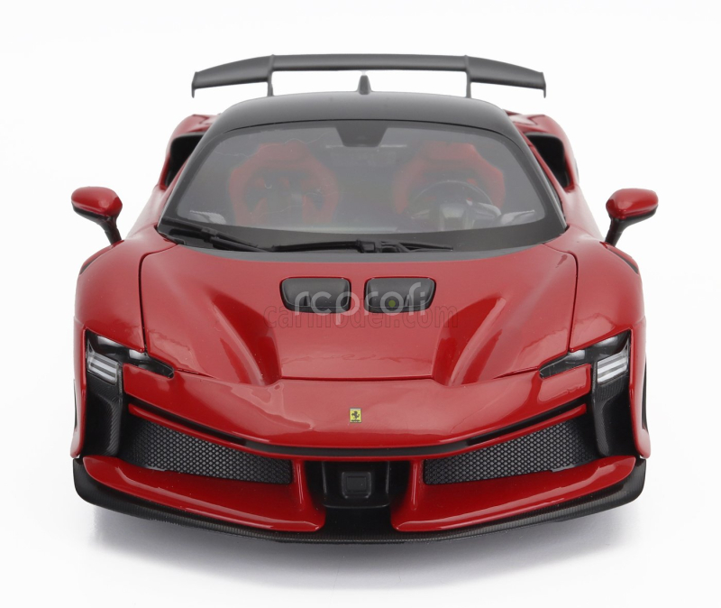 Bburago Ferrari Sf90 Xx Stradale 2024 1:18 Rosso Corsa - Červená Černá
