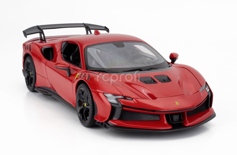 Bburago Ferrari Sf90 Xx Stradale 2024 1:18 Rosso Corsa - Červená Černá