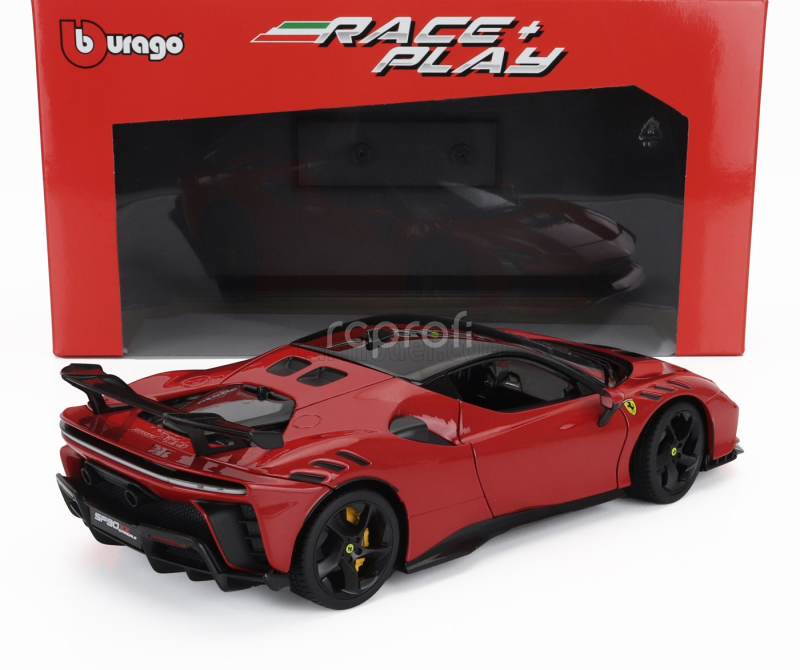 Bburago Ferrari Sf90 Xx Stradale 2024 1:18 Rosso Corsa - Červená Černá