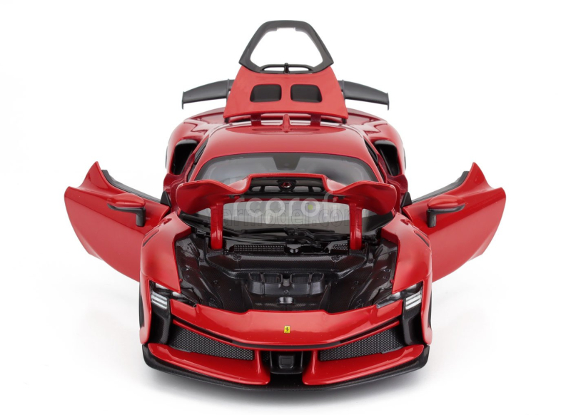 Bburago Ferrari Sf90 Xx Stradale 2024 1:18 Rosso Corsa - Červená Černá