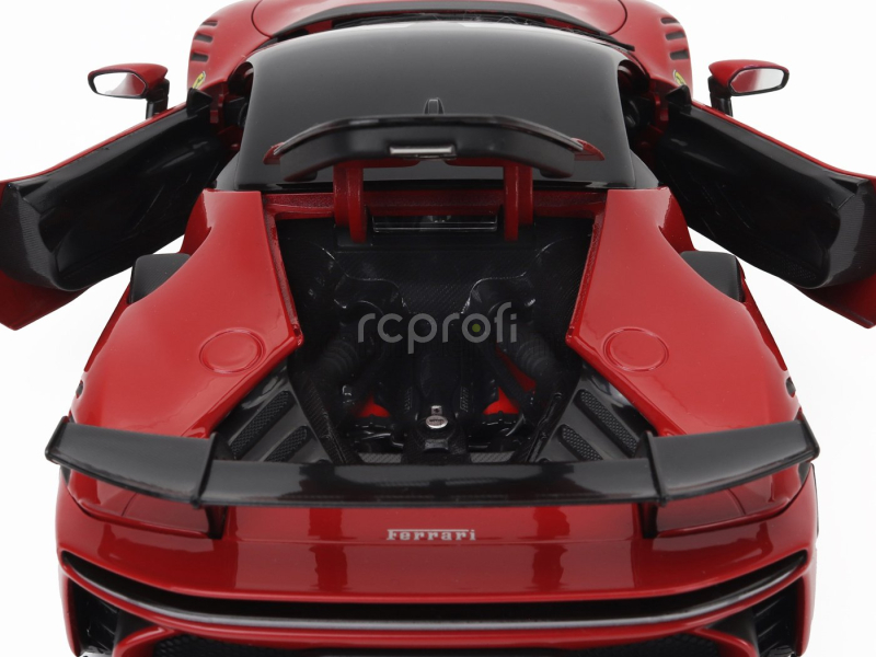 Bburago Ferrari Sf90 Xx Stradale 2024 1:18 Rosso Corsa - Červená Černá