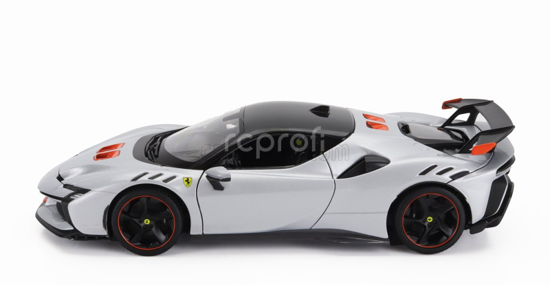 Bburago Ferrari Sf90xx Stradale 2024 1:18 Bianco Artico - Bílá Met Oranžová Černá