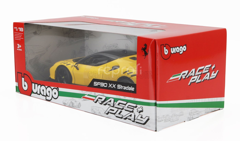 Bburago Ferrari Sf90xx Stradale 2024 1:18 Giallo Modena - Žlutá Černá