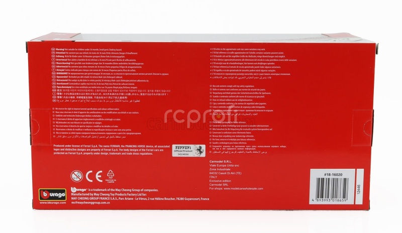 Bburago Ferrari Sf90xx Stradale 2024 1:18 Giallo Modena - Žlutá Černá