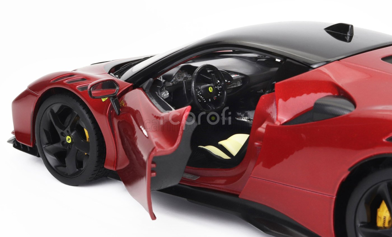 Bburago Ferrari Sf90xx Stradale 2024 1:18 Rosso Magma - Červená S Černou
