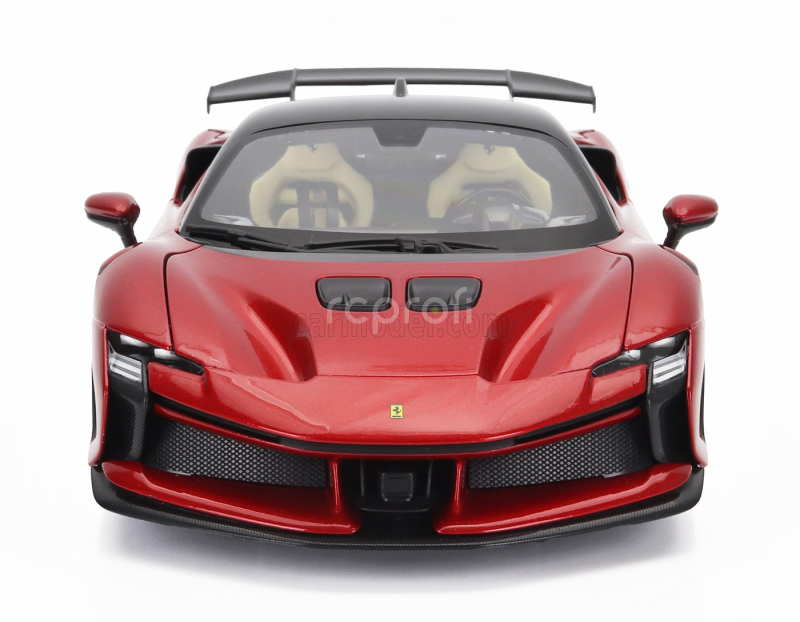 Bburago Ferrari Sf90xx Stradale 2024 1:18 Rosso Magma - Červená S Černou