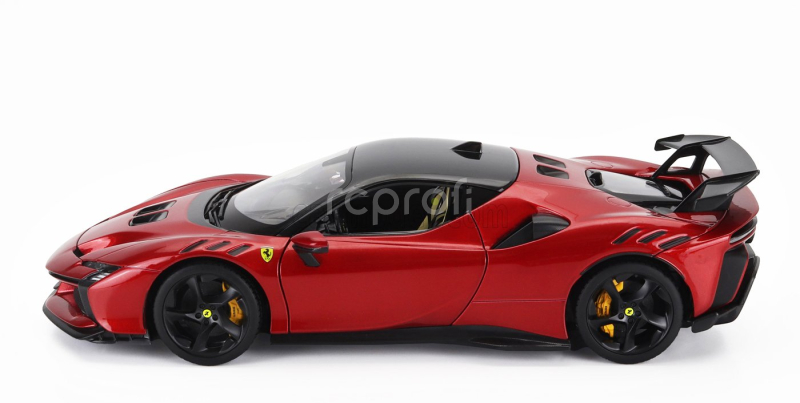 Bburago Ferrari Sf90xx Stradale 2024 1:18 Rosso Magma - Červená S Černou