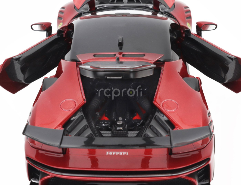 Bburago Ferrari Sf90xx Stradale 2024 1:18 Rosso Magma - Červená S Černou